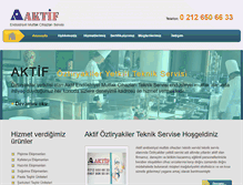 Tablet Screenshot of aktifservis.com